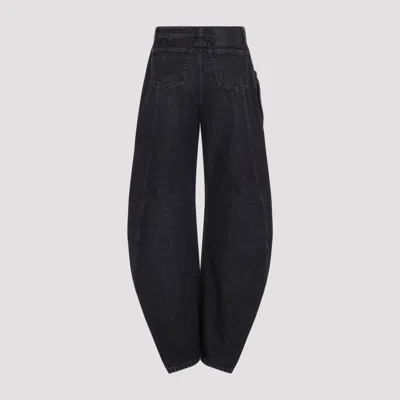 Jean Paul Gaultier High Rise Wide Leg Trousers With Belt Loops In Blue