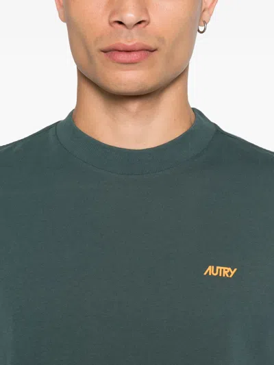 Autry T Shirt Main Man Cotton Conifer In Blue