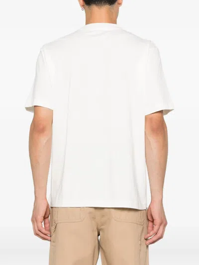 Autry Pocket Crewneck Graphic Print T-shirt In White