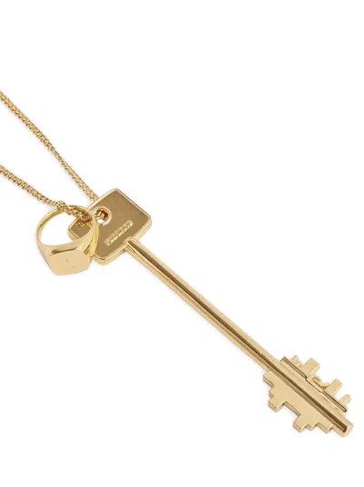 Rabanne Chain Necklace Featuring A Key Pendant