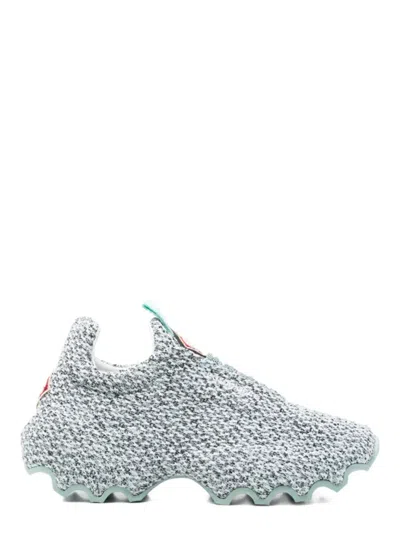 Casablanca Men Knit Sneakers In Green