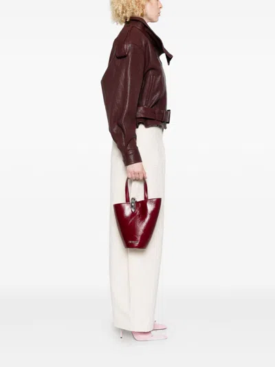 Jacquemus Le Petit Bambola Bag Handbags Bordeaux In Burgundy