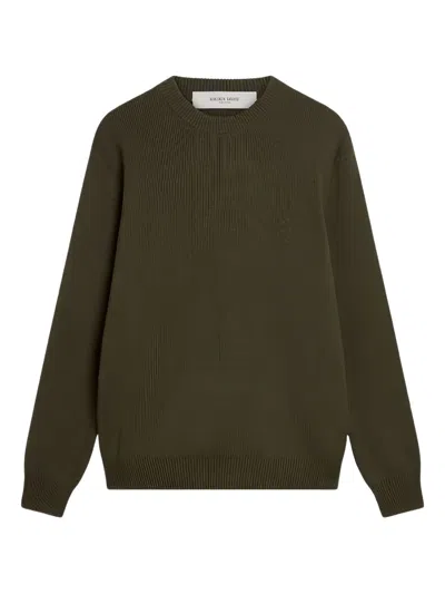 Golden Goose Deluxe Brand Logo Detailed Crewneck Jumper