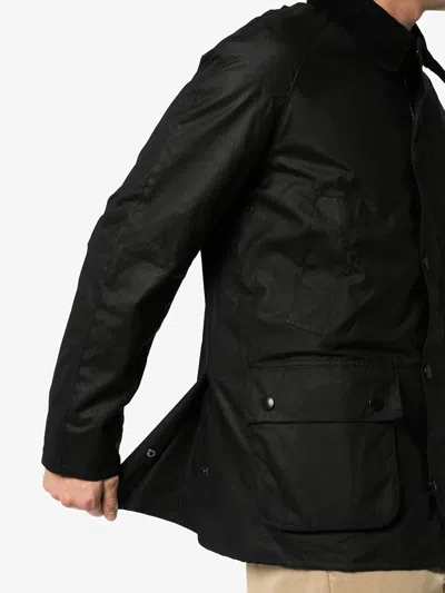 Barbour Ashby Wax Jacket In Black