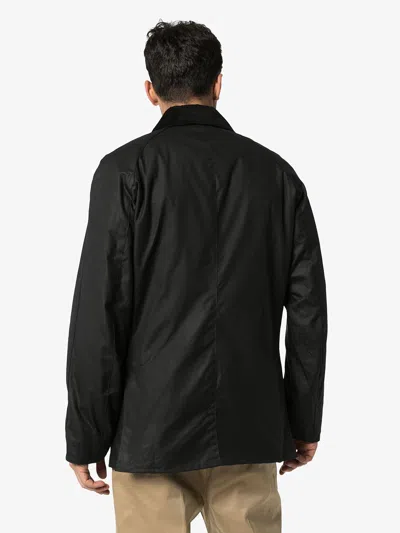 Barbour Ashby Wax Jacket In Black