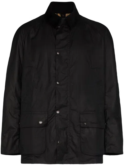 Barbour Ashby Wax Jacket In Black