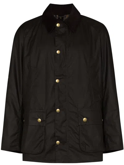 Barbour Ashby Wax Jacket In Black