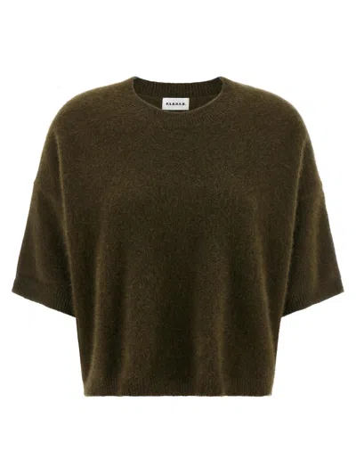 P.a.r.o.s.h Raccoon Wool Sweater Sweaters And Cardigans Green In Green