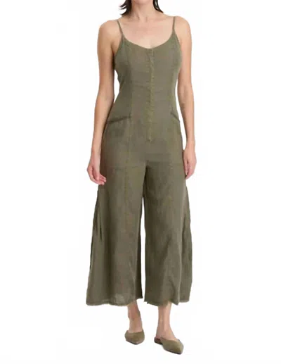 Xcvi Calistina Wide-leg Jumpsuit In Kombu Pigment In Green