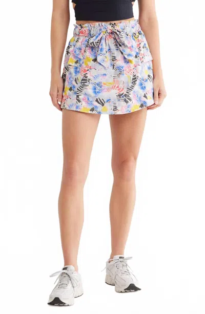 Free People Printed In The Wild Skort In Trippy Mystic Floral In Multi