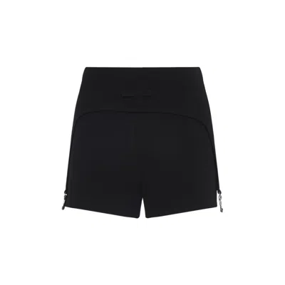 Jean Paul Gaultier Mini Shorts "the Garter" In Black