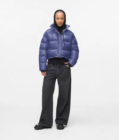 Kl Jeans Boxy Puffer Jacket In Blue