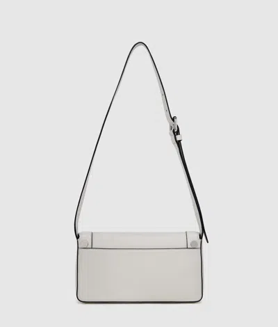 Karl Lagerfeld K/rocky Marais Shoulder Bag In Silver