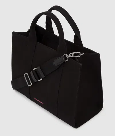 Karl Lagerfeld Medium Karl Is Hot Tote Bag In Black