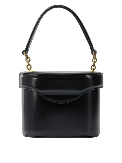 Valentino Garavani Vain Vanity Bucket Leather Crossbody Bag In Black