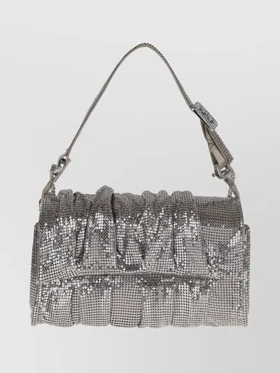 Benedetta Bruzziches Adjustable Chain Shoulder Bag Iris Mercury