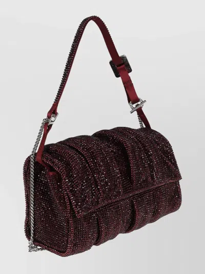 Benedetta Bruzziches Iris Miss Crystal-embellished Shoulder Bag In Purple