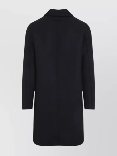 Givenchy Coat Wool Virgin Central Vent In Black