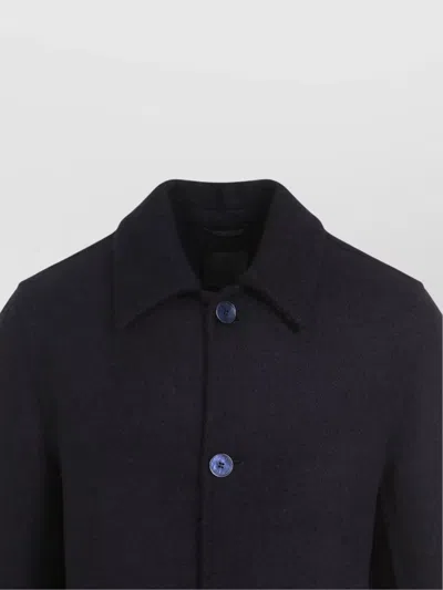 Givenchy Coat Wool Virgin Central Vent In Black