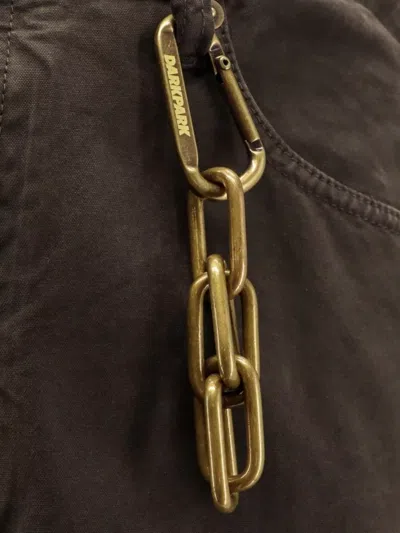 Darkpark Casual Cotton Trousers Featuring Five Pockets In Brown