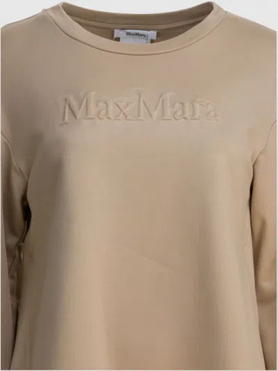 Max Mara Maxmara Women Berma - Silk And Cotton Sweatshirt In Neutral