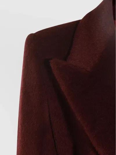 Tagliatore Long Coat With Belt And Gold Buttons In Black