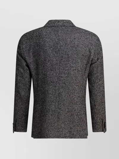 Tagliatore Double-breasted Jacket Front Pockets In Gray