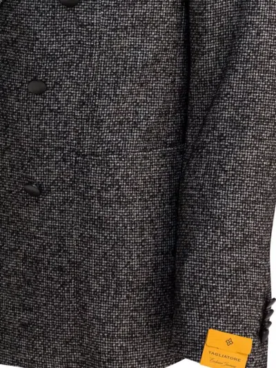 Tagliatore Double-breasted Jacket Front Pockets In Gray