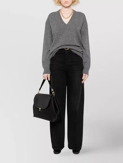 Totême Toteme Twisted Seam Denim Full Length In Black