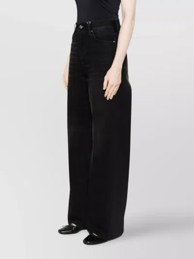 Totême Toteme Twisted Seam Denim Full Length In Black