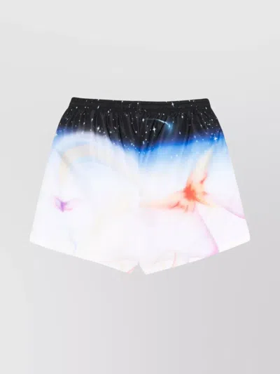 Casablanca Men's Graphic Print Swim Shorts In Blue