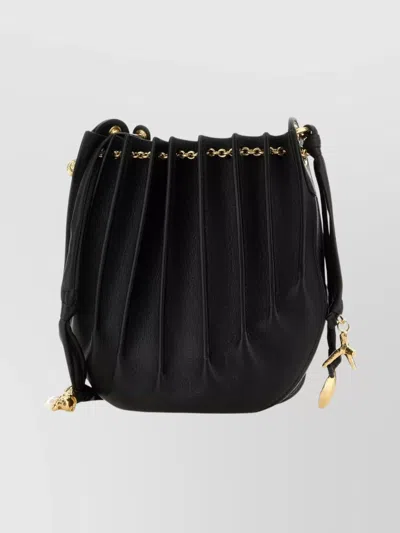 Chloé Chloe Women Black Leather Sea Treasures Crossbody Bag In Black