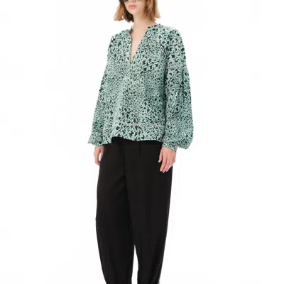 Maria Cher Baradero Alaina Blouse In Green In Green