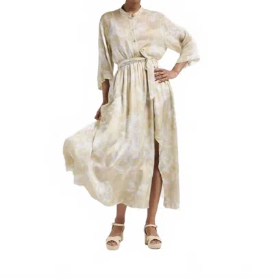 Forte Forte The Secret Lily Print Viscose Satin Skirt In Clorofilla In Multi