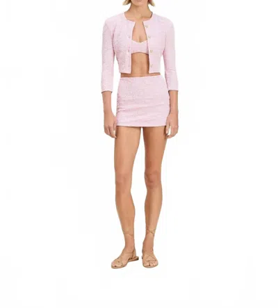 Devon Windsor Sasha Jacket In Pink Swirl In Pink