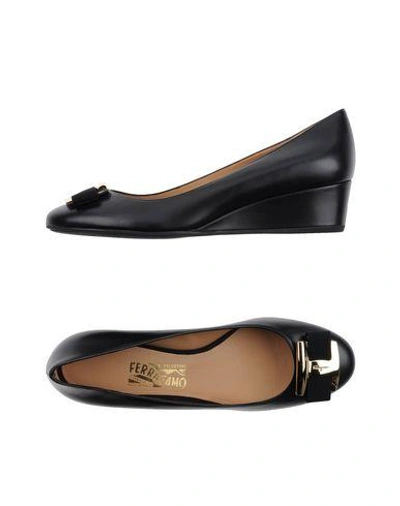 Shop Ferragamo Pumps In Black