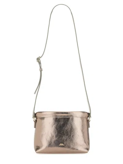 Apc Ninon Mini Shoulder Bag In Silver