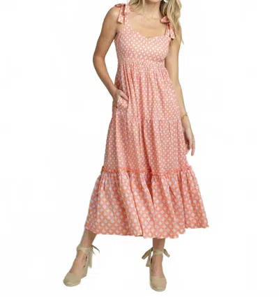 Southern Tide Sylvi Sun Daze Geo Print Maxi Dress In Conch Shell In Multi