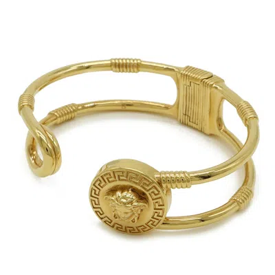 Versace Medusa Safety Pin Bracelet In Gold