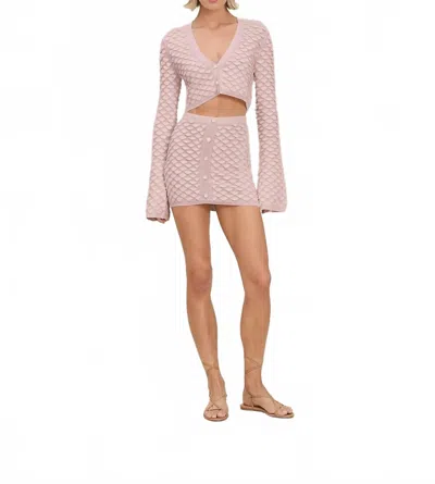 Devon Windsor Vanessa Skirt In Mauve In Pink