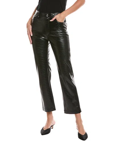 Hugo Boss Boss Orange Troco Croc Embossed Faux Leather Pants In Black