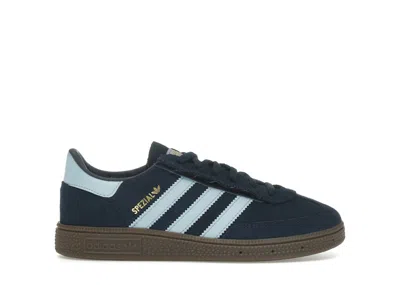 Pre-owned Adidas Originals Handball Spezial Comfort Closure Sneakers In Collegiate Navy/clear Sky Blue/gum In Multi