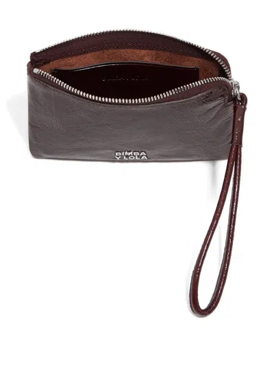 Bimba Y Lola Small Leather Coin Purse In Brown