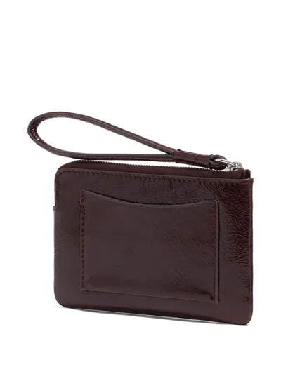 Bimba Y Lola Small Leather Coin Purse In Brown