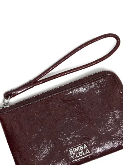 Bimba Y Lola Small Leather Coin Purse In Brown