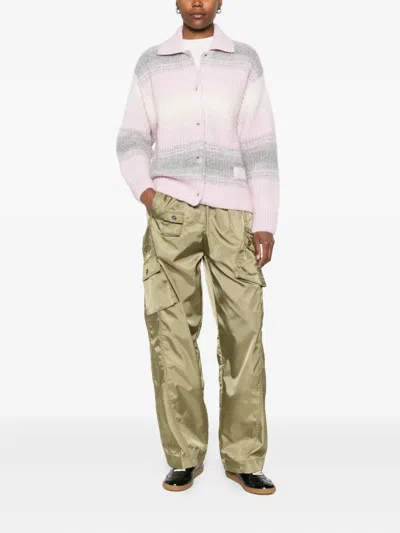 Kenzo Long Sleeve Cardigan In Pink