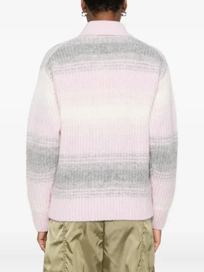 Kenzo Long Sleeve Cardigan In Pink