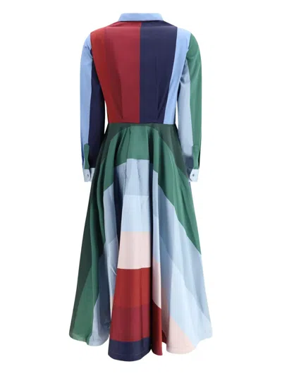 Sara Roka Chemisier Dress In Blue