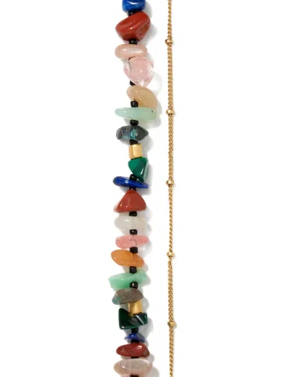 Bimba Y Lola Stone-embellished Double-layer Bracelet In Multi