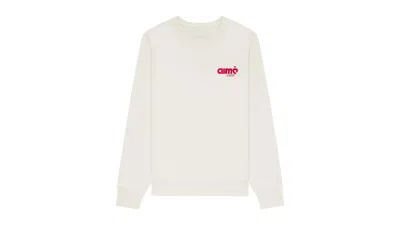 Pre-owned Aimé Leon Dore Men's Aime Leon Dore Aime Sound Crewneck Sweatshirt In Cream In White